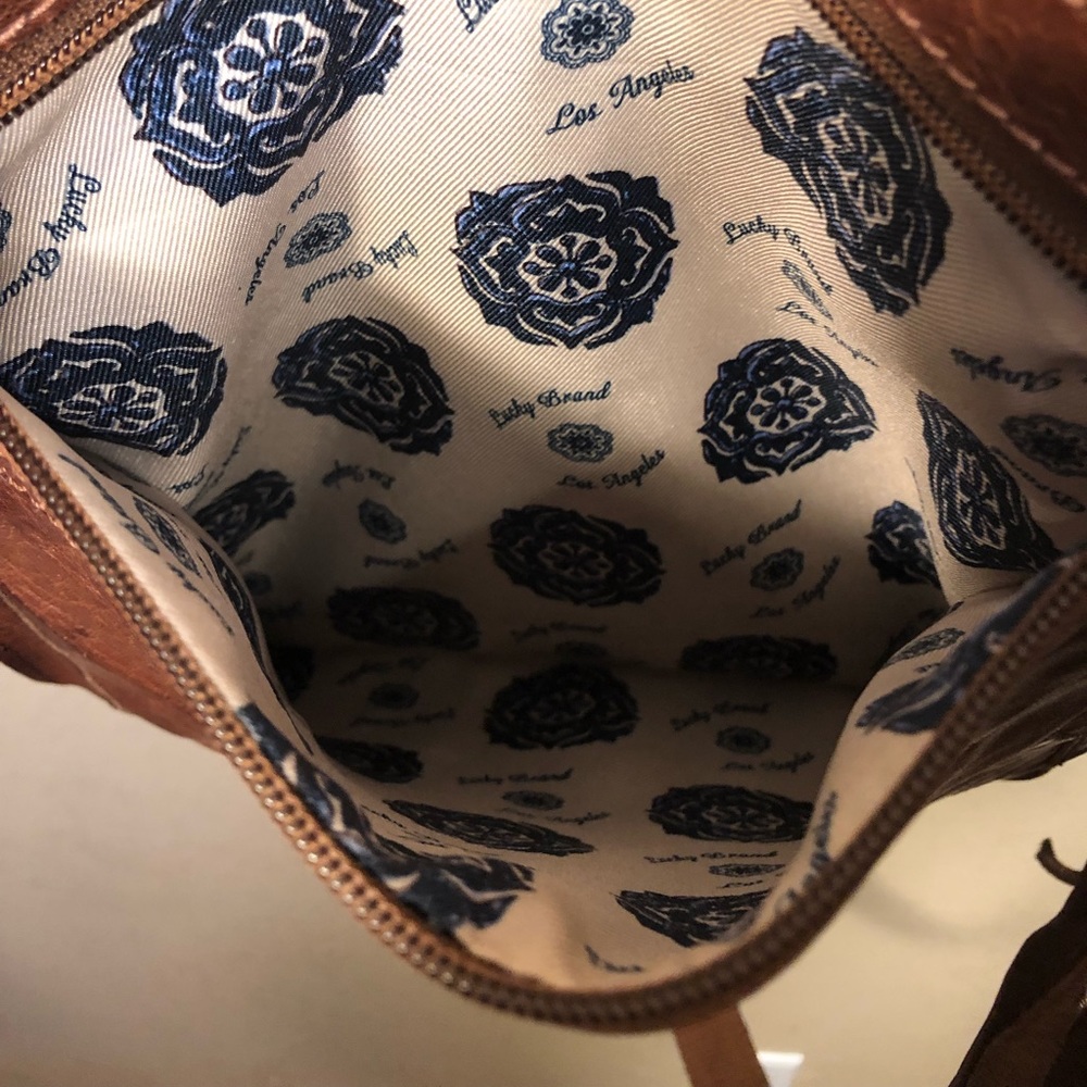 Lucky Brand Rayla Leather Textured Boho Purse - Picture 10 of 14